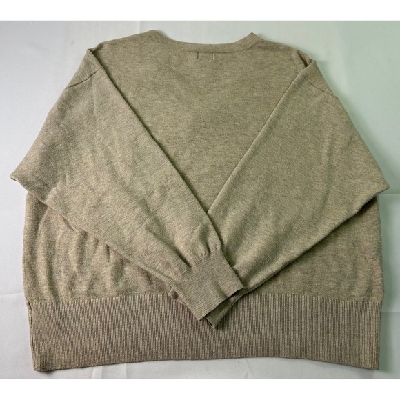 A New‎ Day Women's V-Neck Long Sleeve Lightweight Knit Sweater Beige Size L - Picture 4 of 8